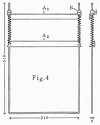 Fig.4. Pressing Frame of Method A. A. angle B. Clamp. (size in mm)