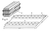 Fig.6. Pressing method B. A. Terminal Board. B. Socket. C. Roller. D. Spring (size in mm)