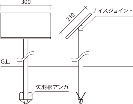 角ポール式 特大