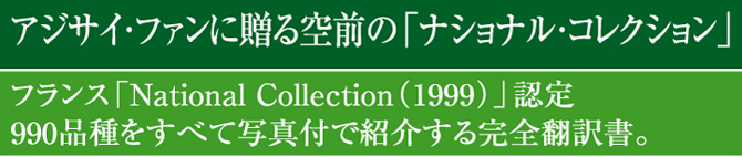 アジサイ・ファンに贈る「ナショナル・コレクション」　フランス「National Collection(1999)」認定　990品種をすべて写真付で紹介する完全翻訳書。