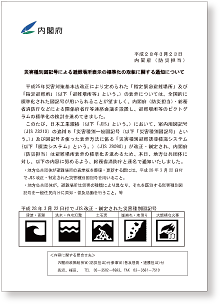 平成28年3月23日付  内閣府事務連絡「災害種別図記号による避難場所表示の標準化の取組について」