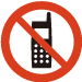 携帯電話使用禁止　Do not use mobile phones