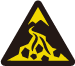 土石流注意　Warning; debris flow