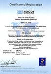 ISO9001登録証明書 英文 本社